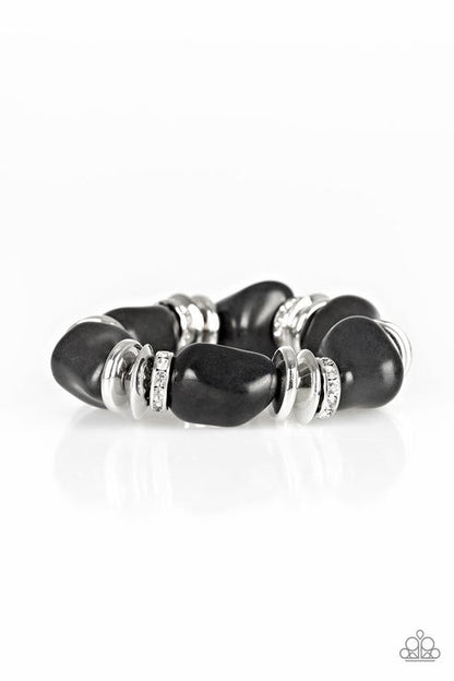 Stone Age Stunner Black  Bracelet Paparazzi