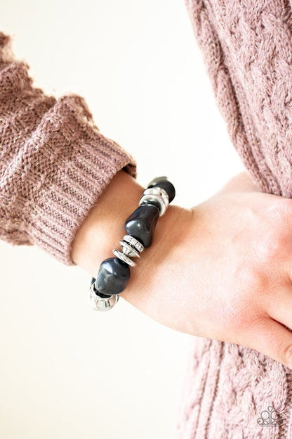 Stone Age Stunner Black  Bracelet Paparazzi