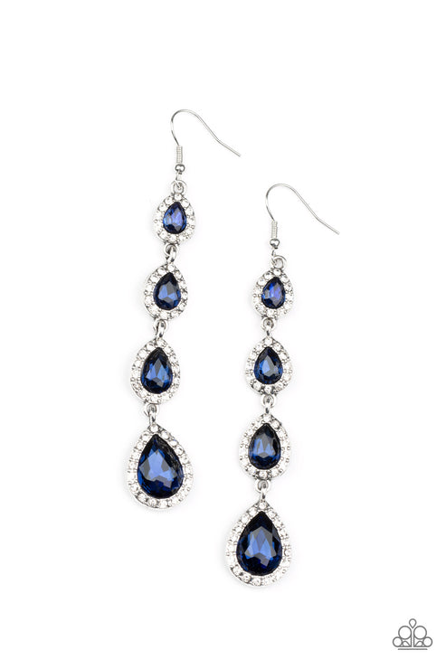 Confidently Classy Blue Earrings Paparazzi