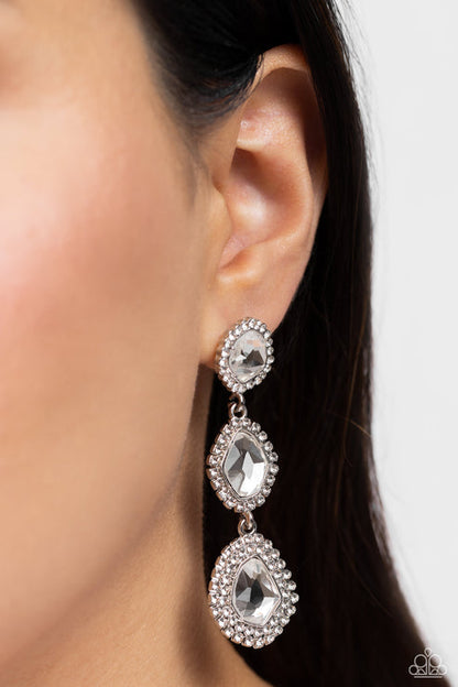 Prove Your ROYALTY  White Post Earrings Paparazzi