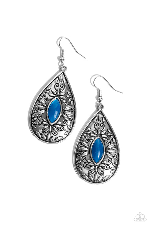 Two PERENNIALS in a Pod Blue Earrings Paparazzi