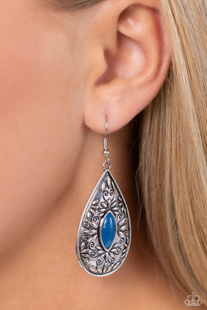 Two PERENNIALS in a Pod Blue Earrings Paparazzi