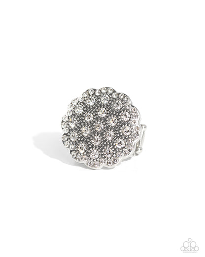 Blingy Bouquet White Ring Paparazzi