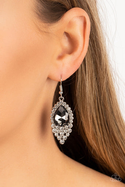 Glorious Glimmer Silver  Earrings Paparazzi