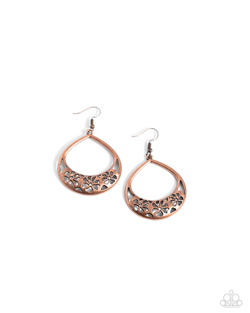 Island Ambrosia Copper Earrings Paparazzi