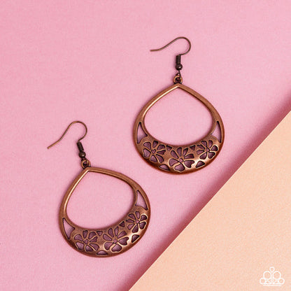 Island Ambrosia Copper Earrings Paparazzi