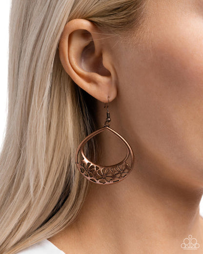 Island Ambrosia Copper Earrings Paparazzi