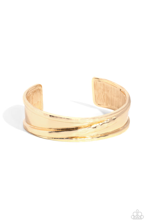 Real Slick Gold Mens Bracelet Paparazzi