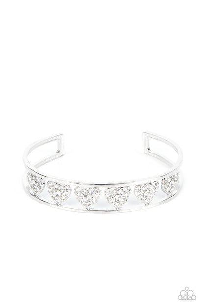 Decadent Devotion White Bracelet Paparazzi