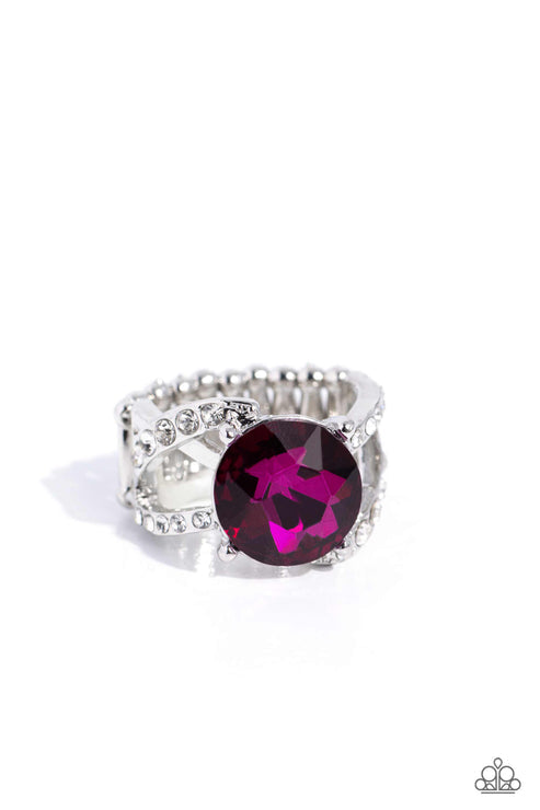 Scintillating Swirl Pink Ring Paparazzi