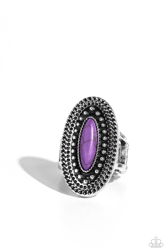 Desert Declaration Purple Ring Paparazzi