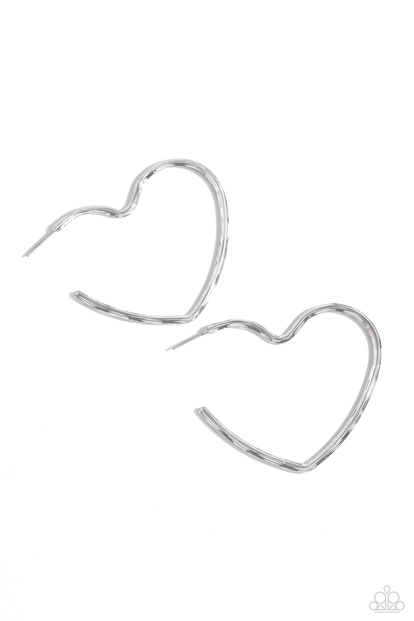 Summer Sweethearts Silver Hoop Earrings Paparazzi