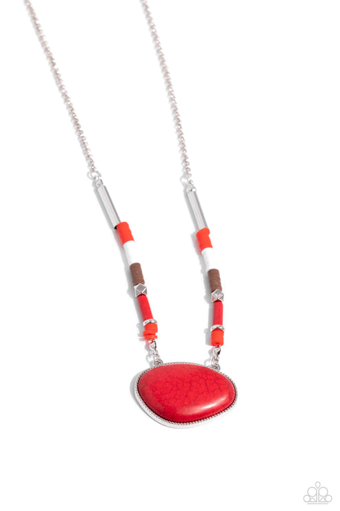 Seize the Sahara Red Necklace Paparazzi