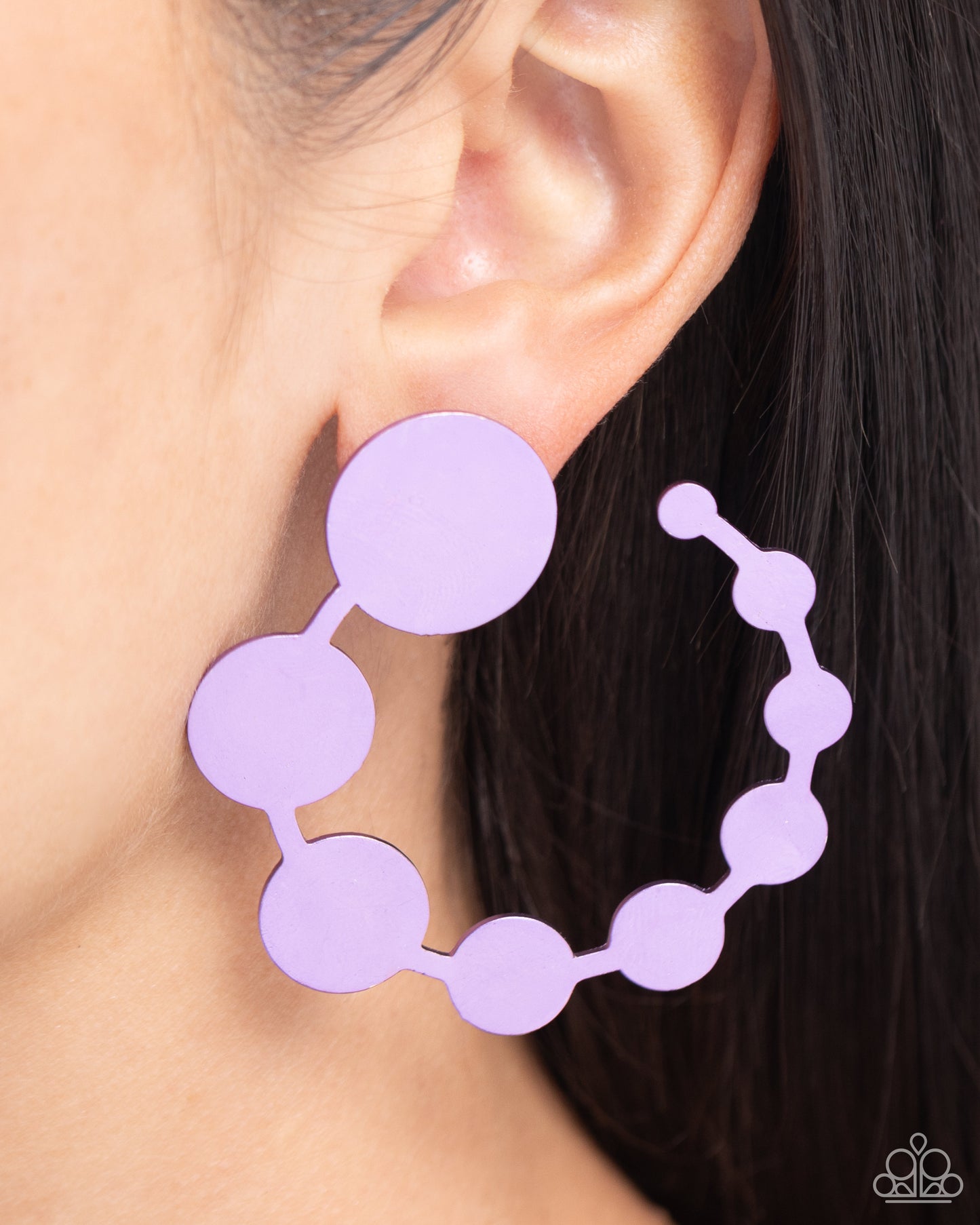 Have It Both PHASE Purple Hoop Earrings Paparazzi