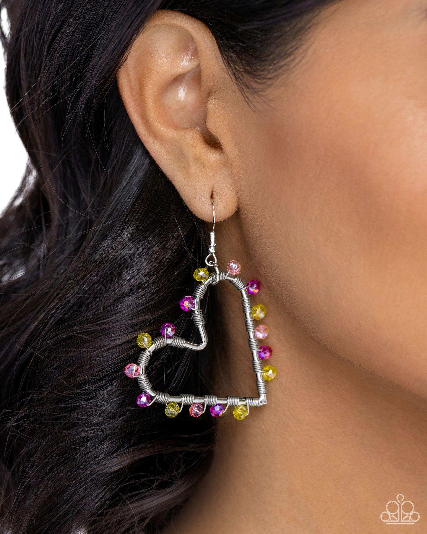 HEART of Your World Multi Earrings Paparazzi