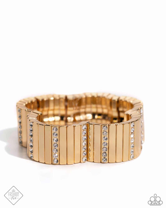 Linear Legend Gold Bracelet Paparazzi