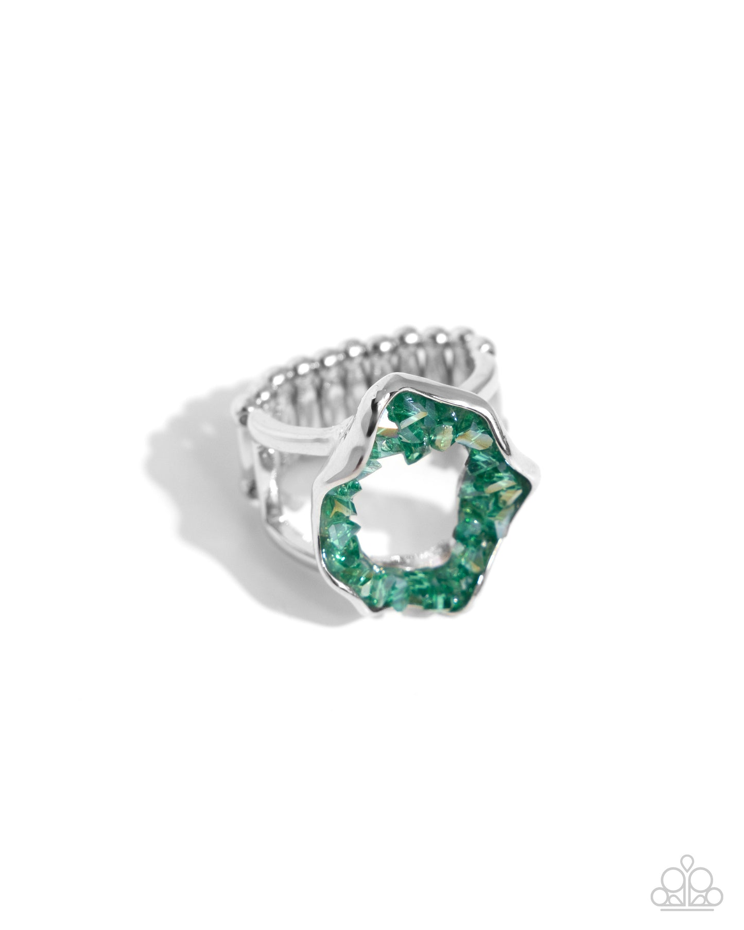 Geode Grace Green Ring Paparazzi