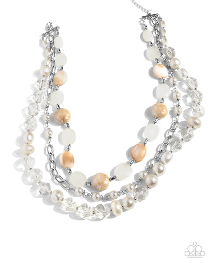 Essential Elegance White Necklace Paparazzi