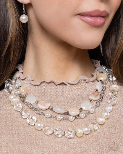 Essential Elegance White Necklace Paparazzi