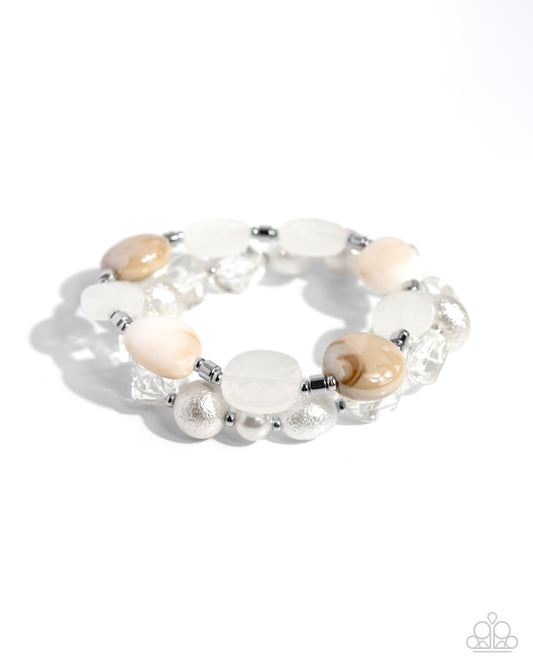 Everyday Essentials White Bracelet Paparazzi