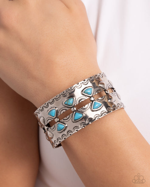 Harmonious Haven Blue Bracelet Paparazzi