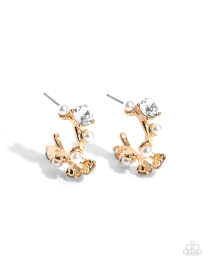 Dazzling Daydream Gold Hoop Earrings Paparazzi