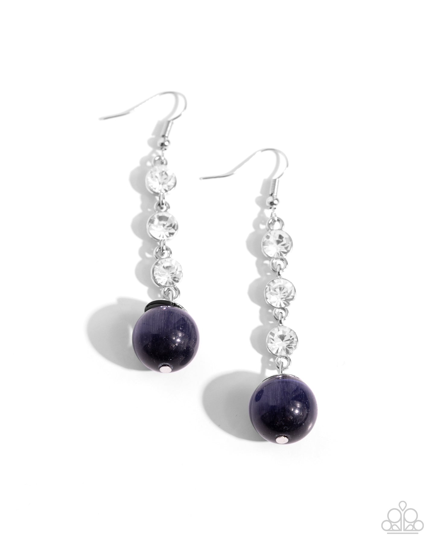 Classy Cadence Blue Earrings Paparazzi