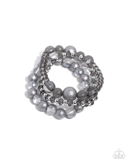 Shattered Stack Silver Bracelet Paparazzi