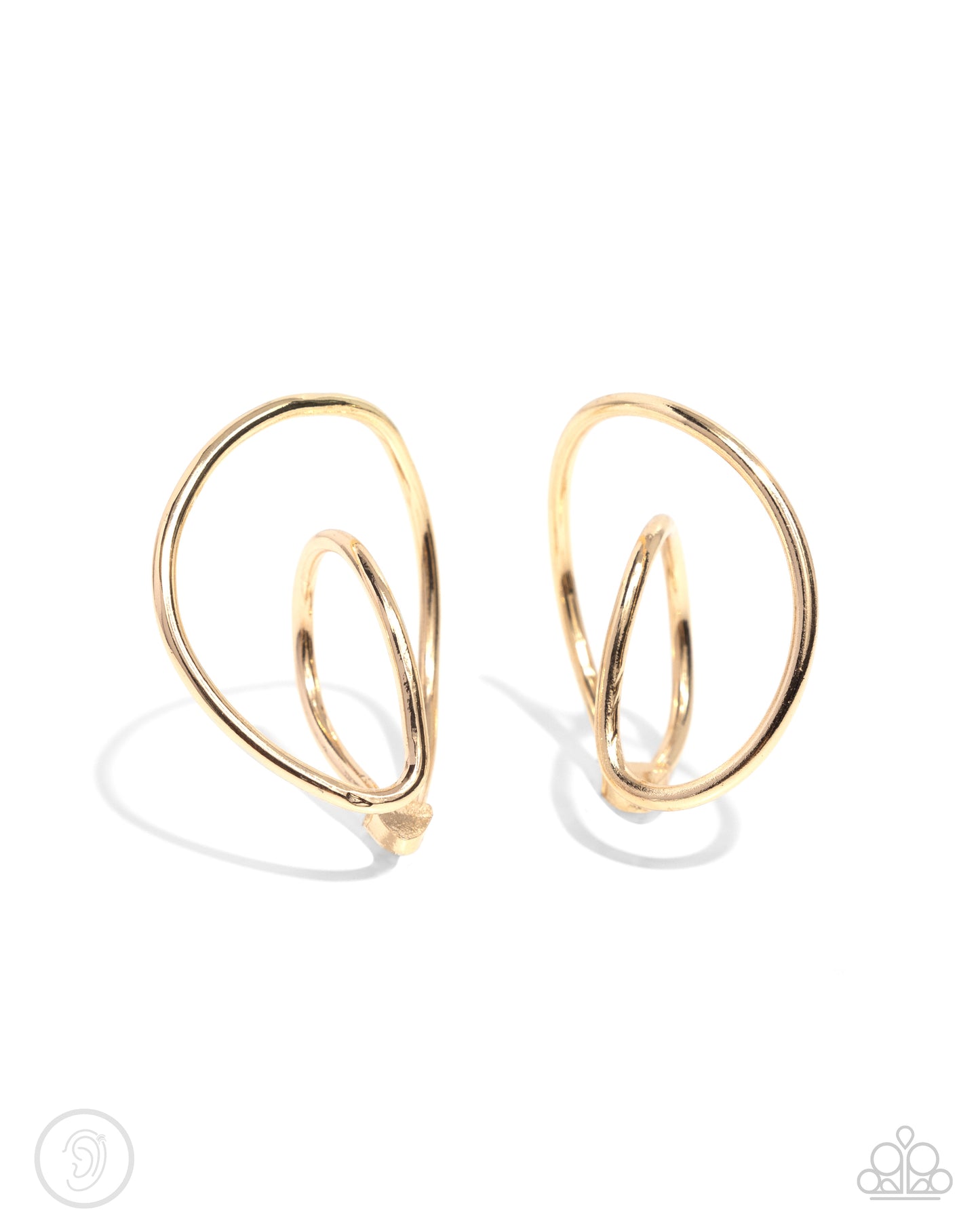 Wraparound Whimsy Gold Ear Cuff Earrings Paparazzi