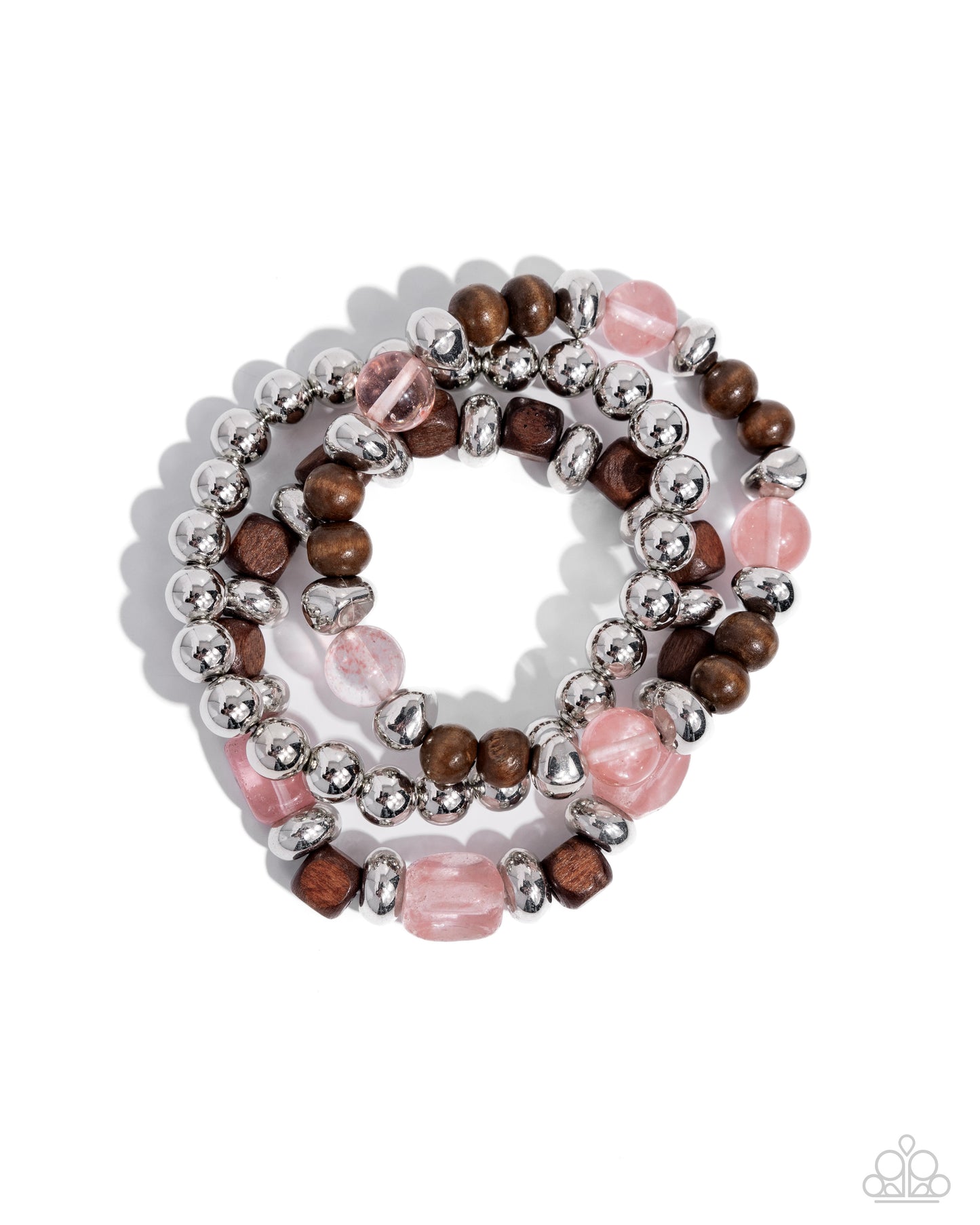 DIVERSIFIED Wood Pink Bracelet Paparazzi