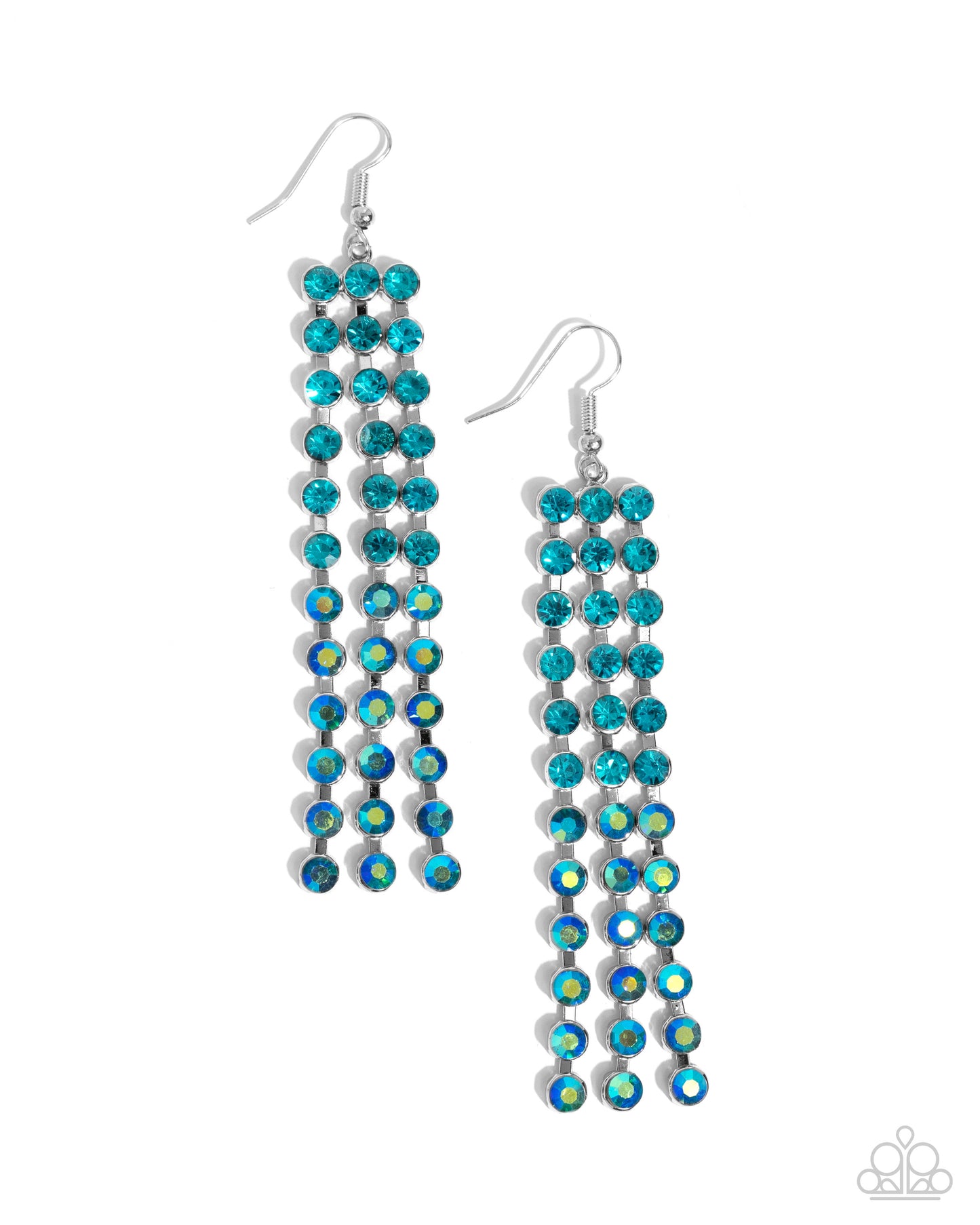 Ombré Occupation Blue Earrings Paparazzi