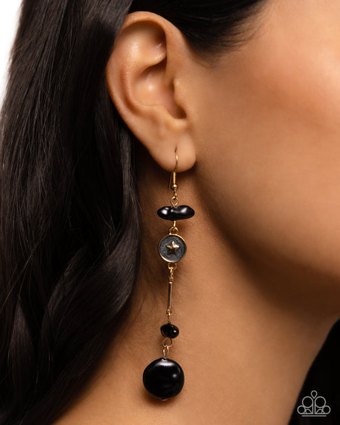 Blissful Balance Black Earrings Paparazzi