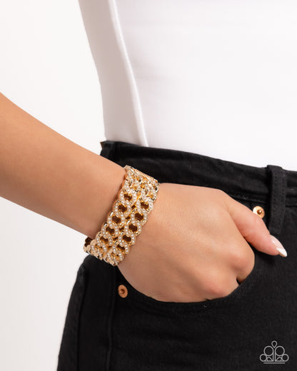 Braided Bandit Gold Bracelet Paparazzi