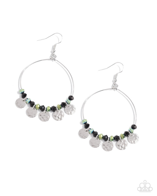 Wistful Waltz Black Earrings Paparazzi