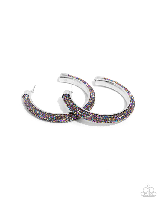 Chiseled Crescendo Multi Hoop Earrings Paparazzi