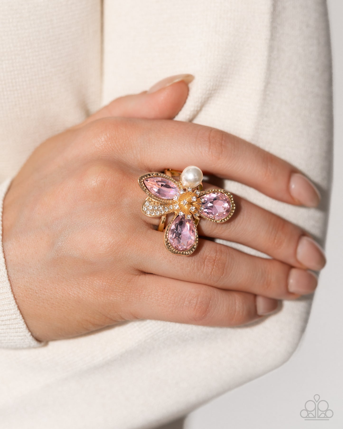 FLORAL Excellence Pink Ring Paparazzi