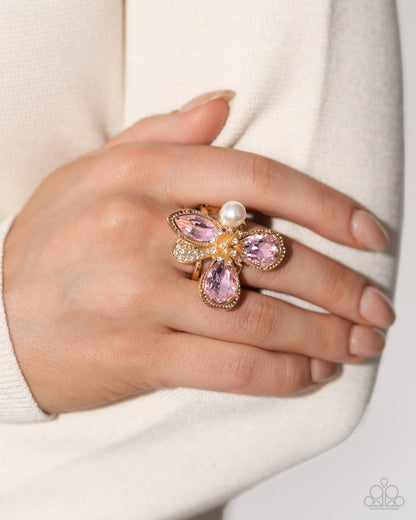 FLORAL Excellence Pink Ring Paparazzi