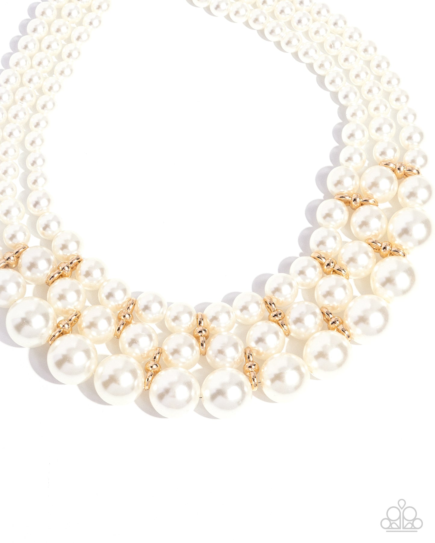 Glossy Gala Gold Necklace Paparazzi