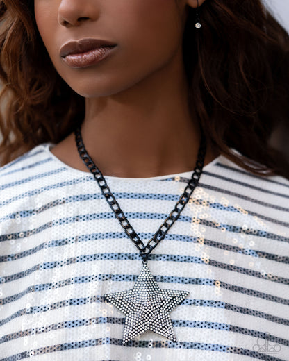 Stellar Selfie Black Necklace Paparazzi