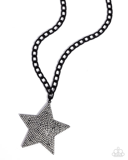 Stellar Selfie Black Necklace Paparazzi