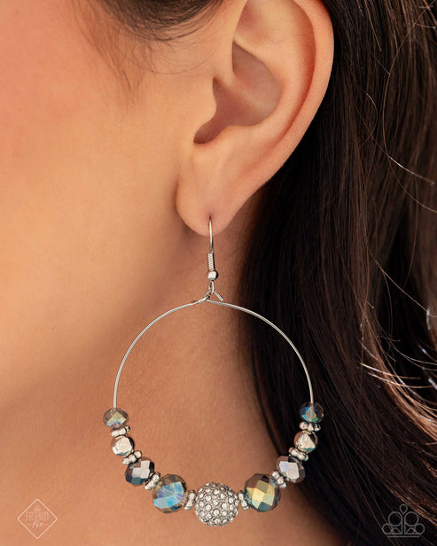 Ignited Intent Silver Earrings Paparazzi