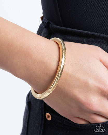 Stubborn Simplicity Gold Bracelet Paparazzi