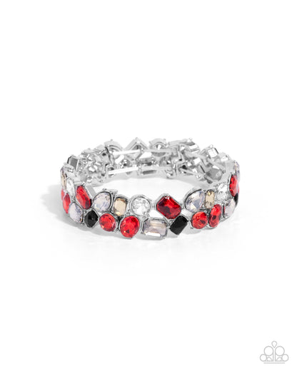 Handcrafted Haven Red Bracelet Paparazzi