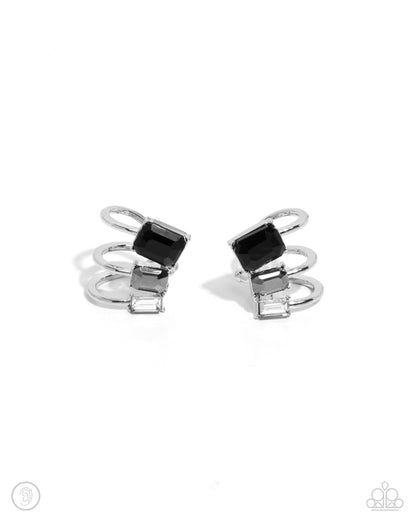 Impressive Shimmer Silver Ear Cuff Earrings Paparazzi