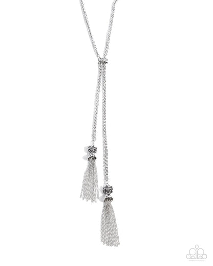 Tassel Transit White Necklace Paparazzi