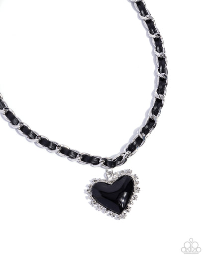 Austere Attraction Black Necklace Paparazzi