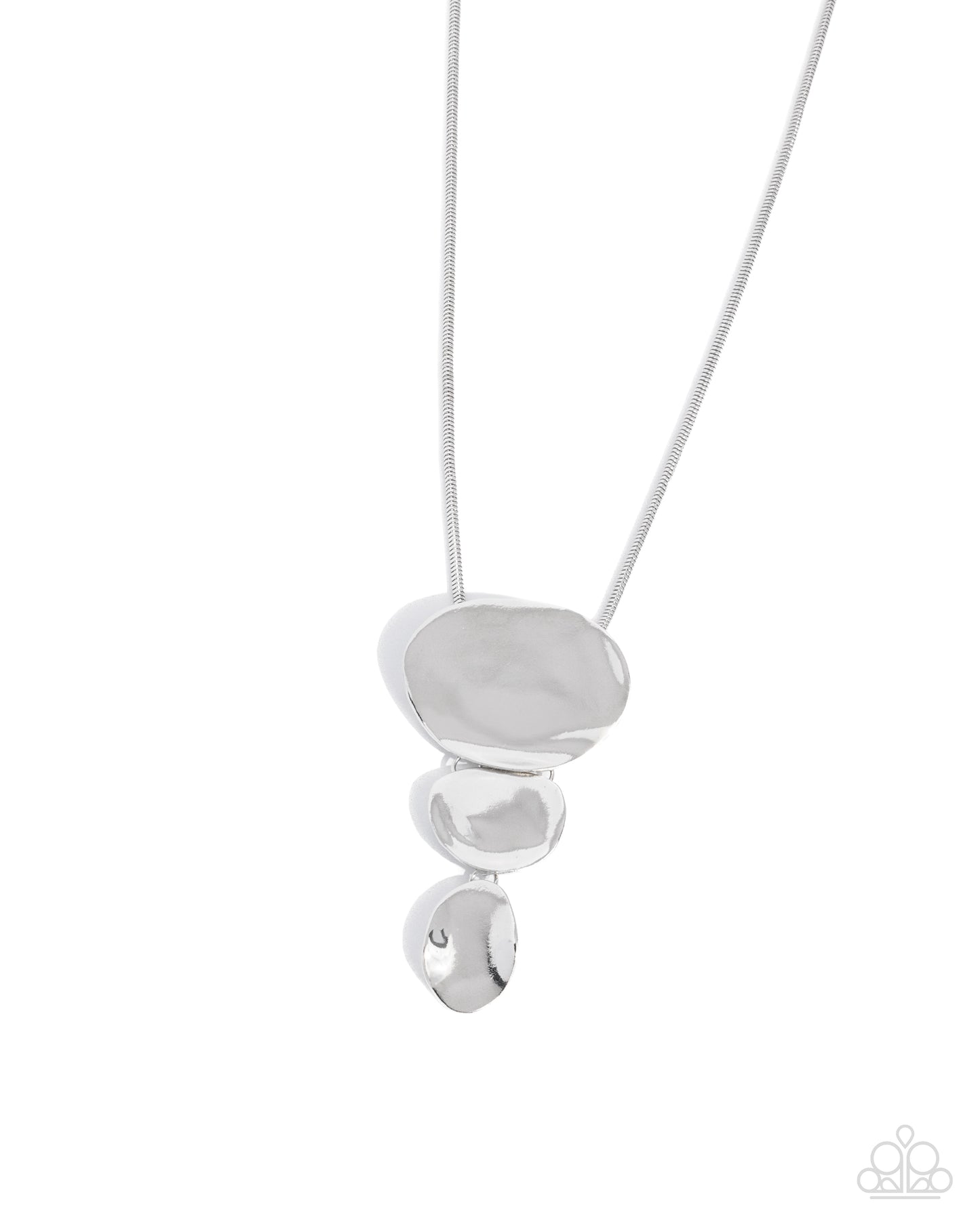 Cascading Commercial Silver Necklace Paparazzi