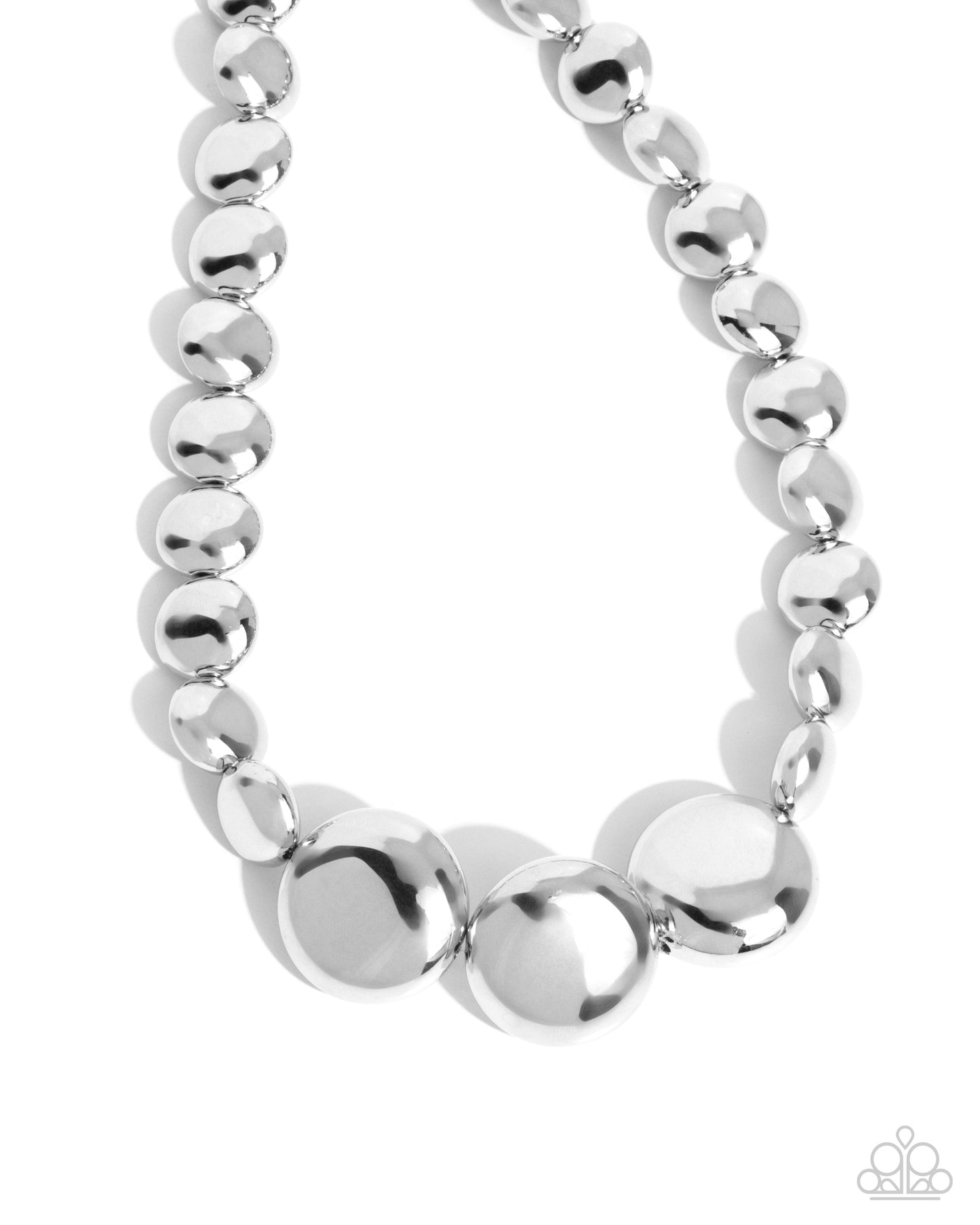 Reflective Roar Silver Necklace Paparazzi