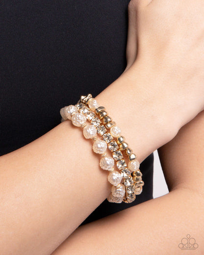 Fair Florals Gold Bracelets Paparazzi