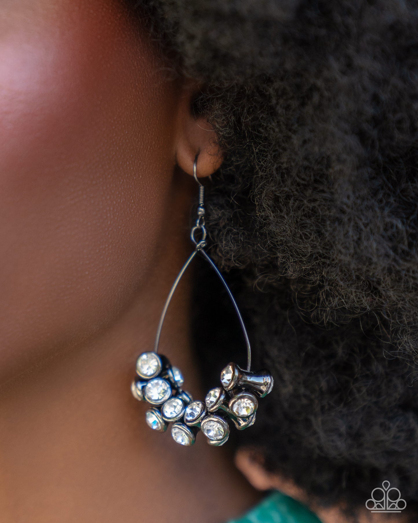 Courageous Chandelier Black Earrings Paparazzi